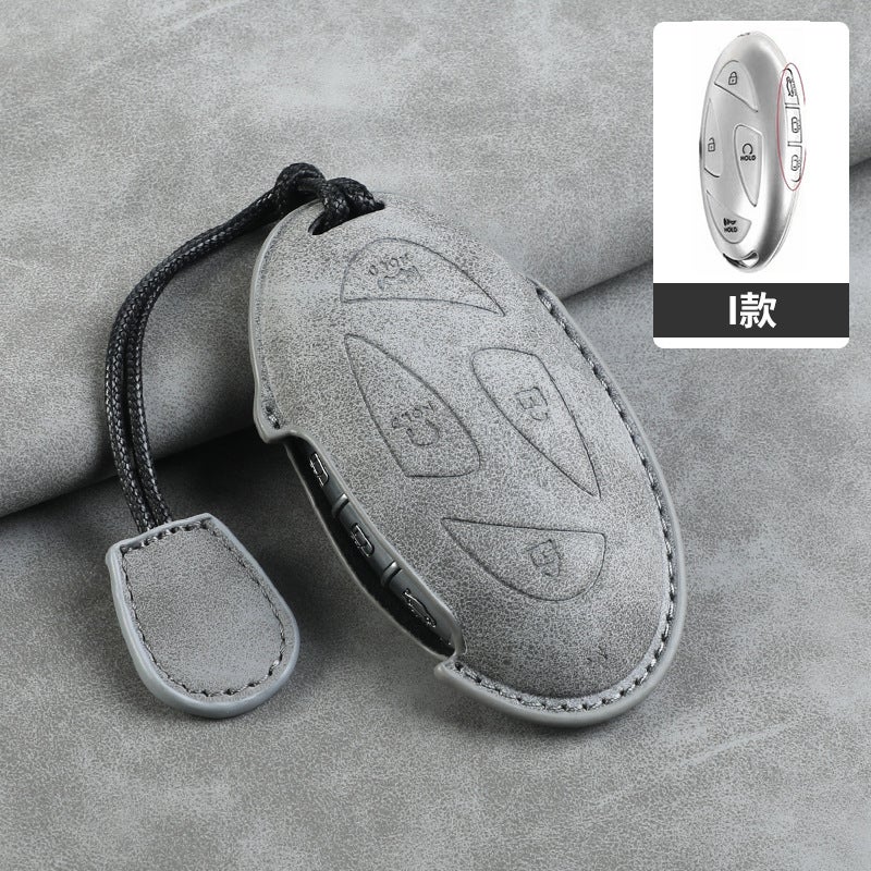 Suitable For 2024 Modern Eleventh Generation Sonata Key Cover Imported Modern Allen Loniq6 Car Bag Buckle - Image 1